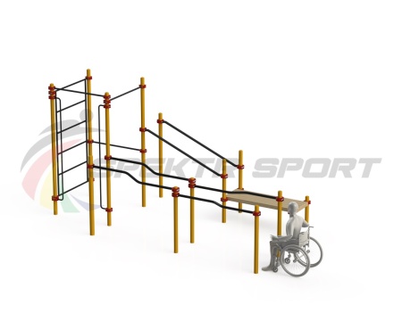 Купить Спортивный комплекс для инвалидов-колясочников WRK-D16_76mm в Лобни 