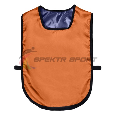 Купить Манишка футбольная двусторонняя универсальная Spektr Sport оранжево-синяя в Лобни 